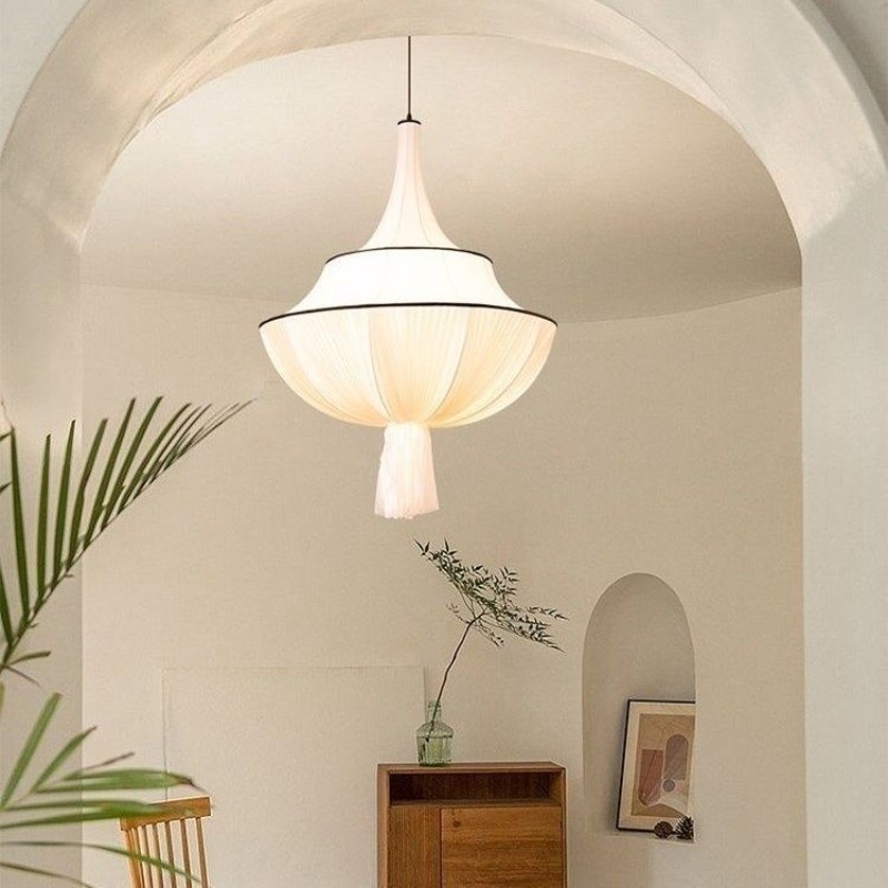 Century Textile & Sewing Supply Photos - Luminária Pendente LED de Tecido com
