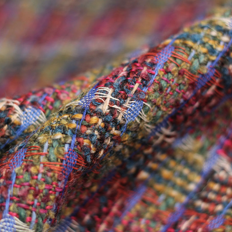 Tecido de tweed trançado tingi - Sewing Tweed Fabric avaliação e preço