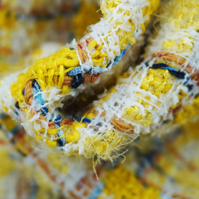Tecido Texturizado Amarelo Vib - Sewing Tweed Fabric avaliação e preço