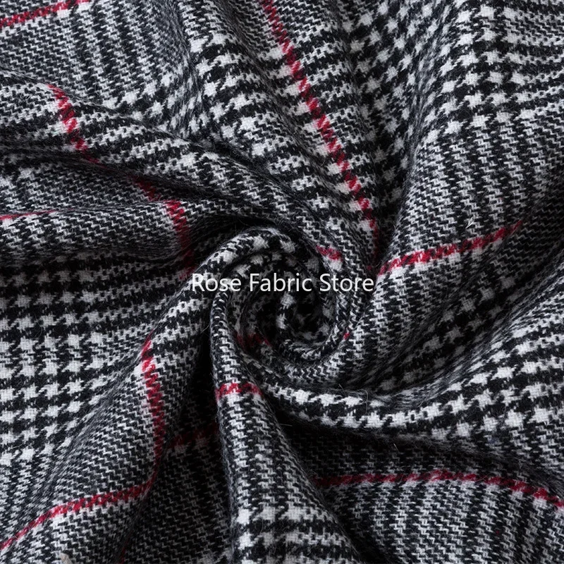 1 metro clássico de lã houndst - Sewing Tweed Fabric avaliação e preço