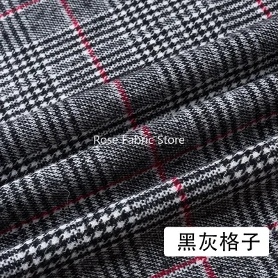 1 metro clássico de lã houndst - Sewing Tweed Fabric avaliação e preço