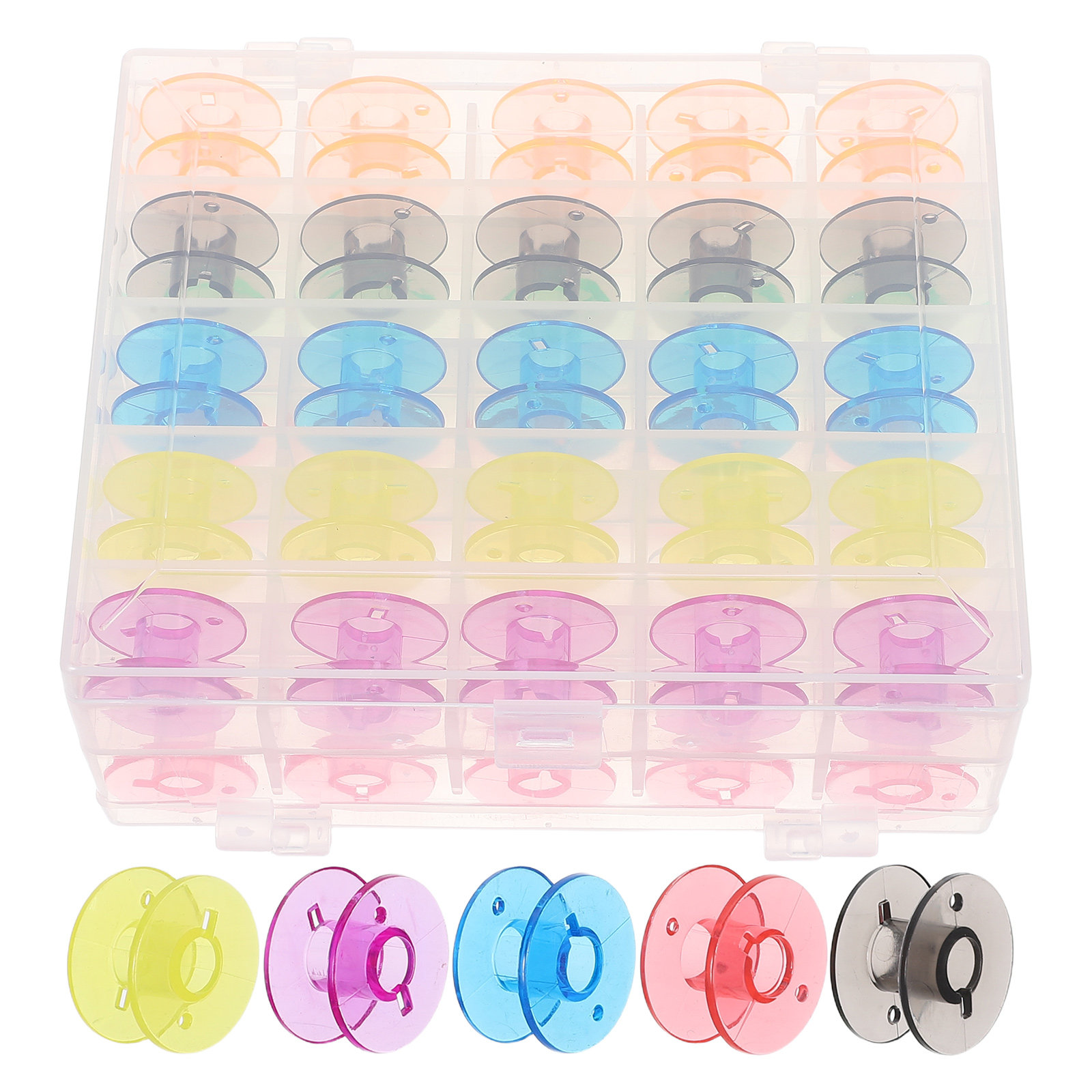 50 Peças de Bobinas de Plástic - Thread Bobbins Empty avaliação e preço