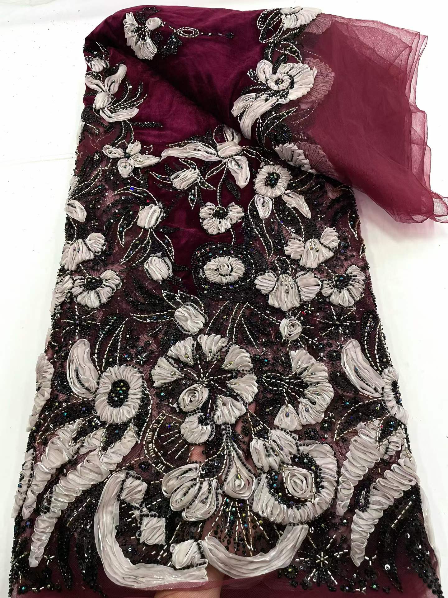 Tecido de Renda de Veludo com  - Sewing Velvet Fabric avaliação e preço