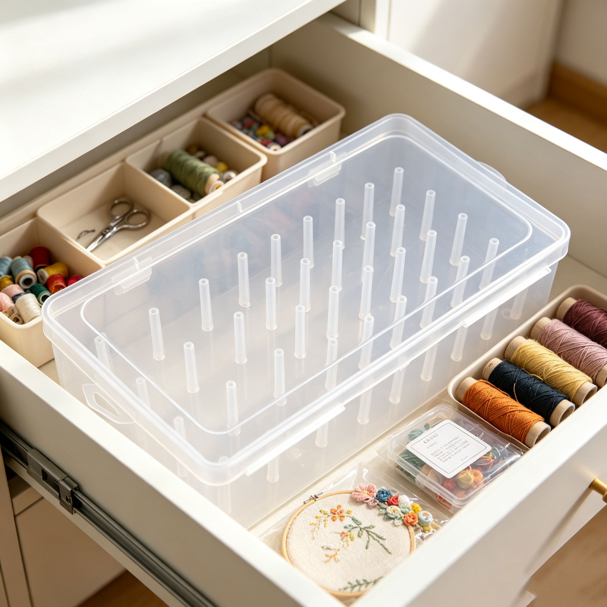 Caixa Organizadora de Bobinas  - Embroidery Floss Thread avaliação e preço
