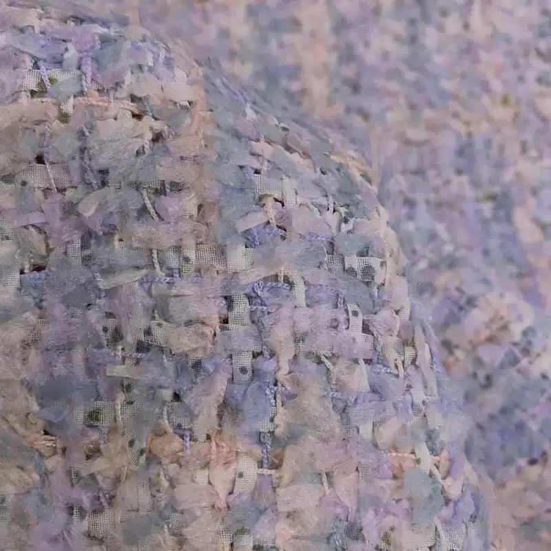 Tecido Tweed Trançado Roxo Cla - Sewing Tweed Fabric avaliação e preço