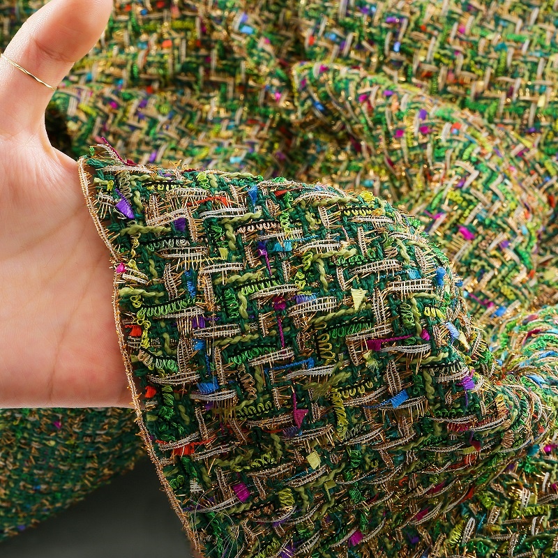 Tecido tweed xadrez listras te - Sewing Tweed Fabric avaliação e preço